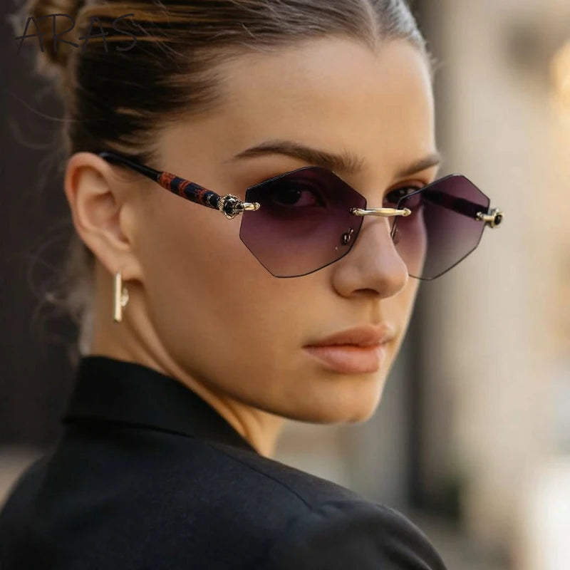 lunettes de soleil hexagonale